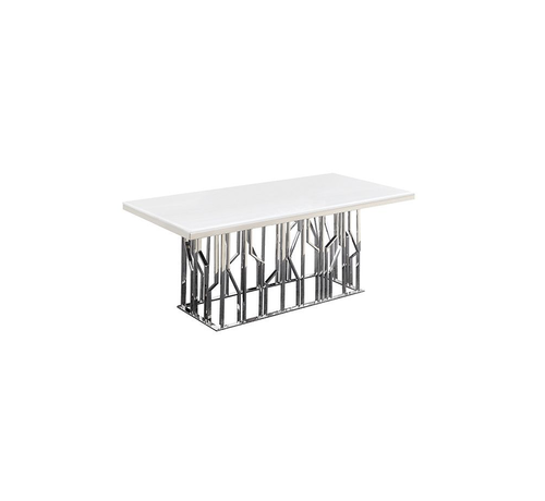 Vivente Taranto Eettafel - Zita - Zilver/Marmer
