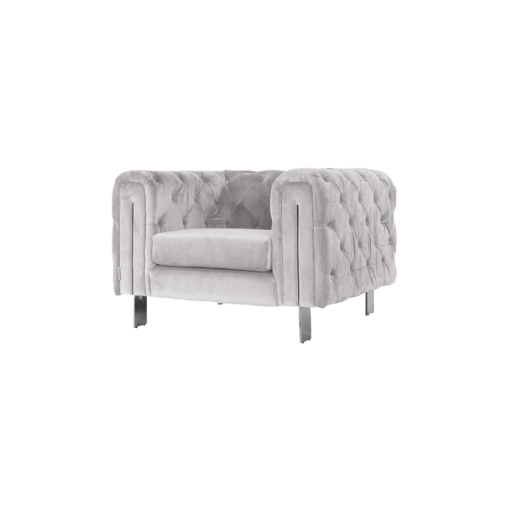 Campanio Fauteuil - Mattia - Lichtgrijs