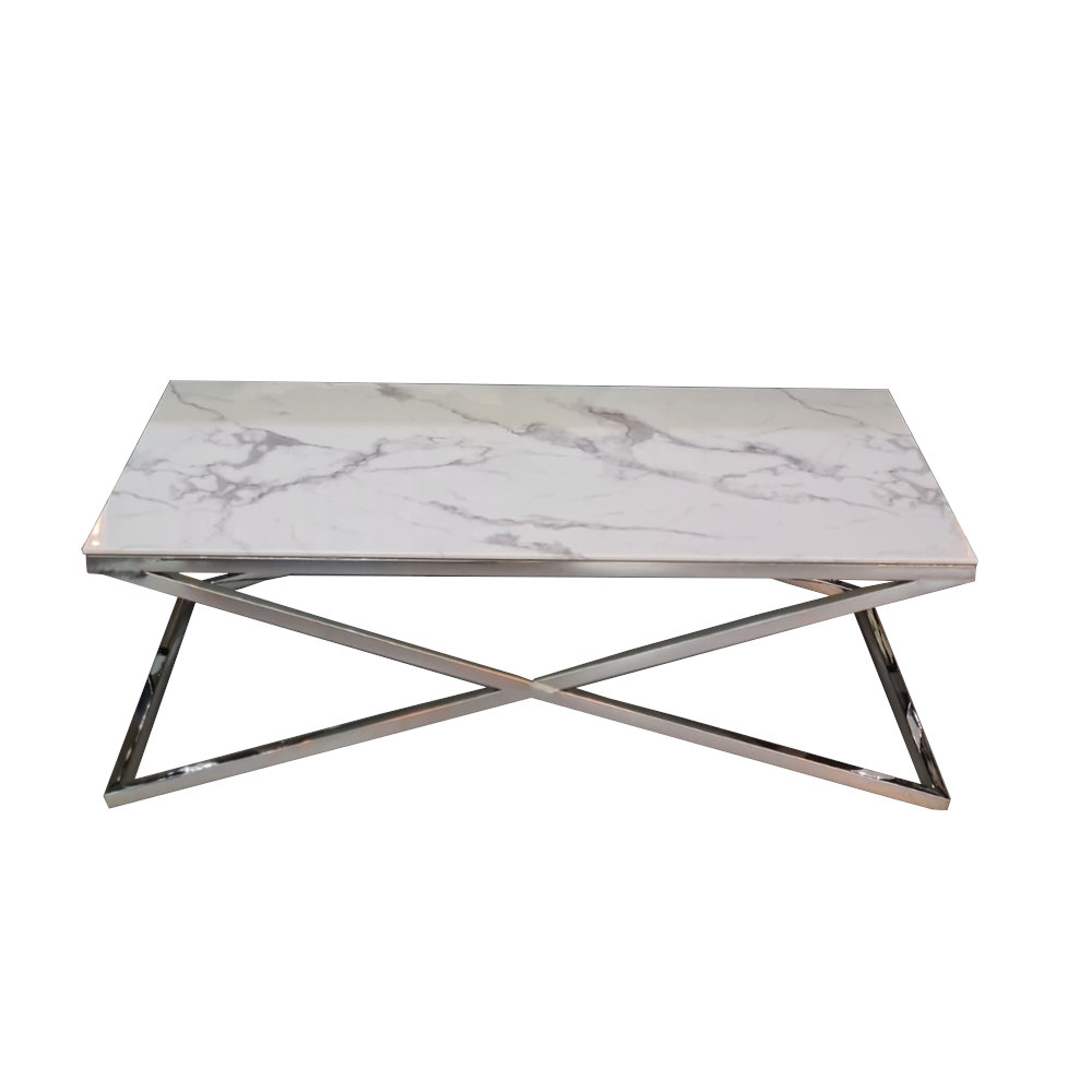 Italiano Salontafel (Glass Marmer Look)