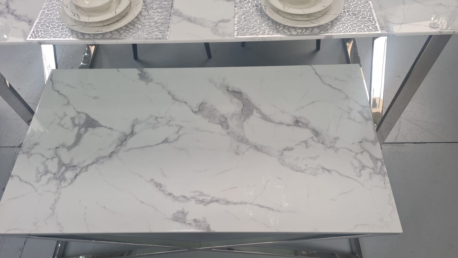 Italiano Salontafel (Glass Marmer Look)