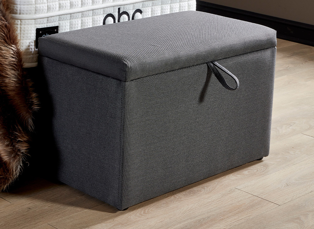 Boxspring Ritz Grijs - 1 persoons incl. matras