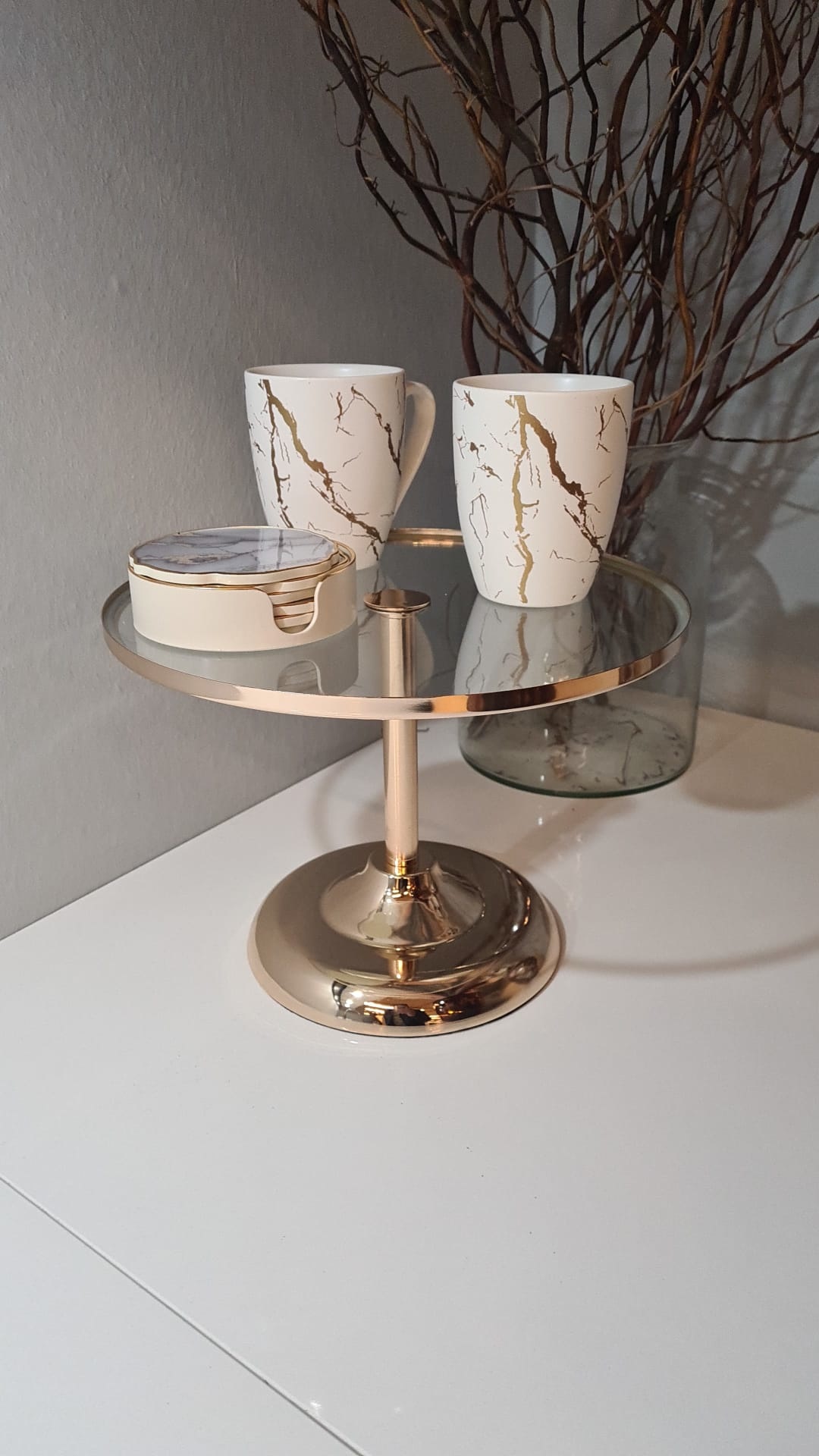 Gebakschaal Op Voet - Elegance - Goud