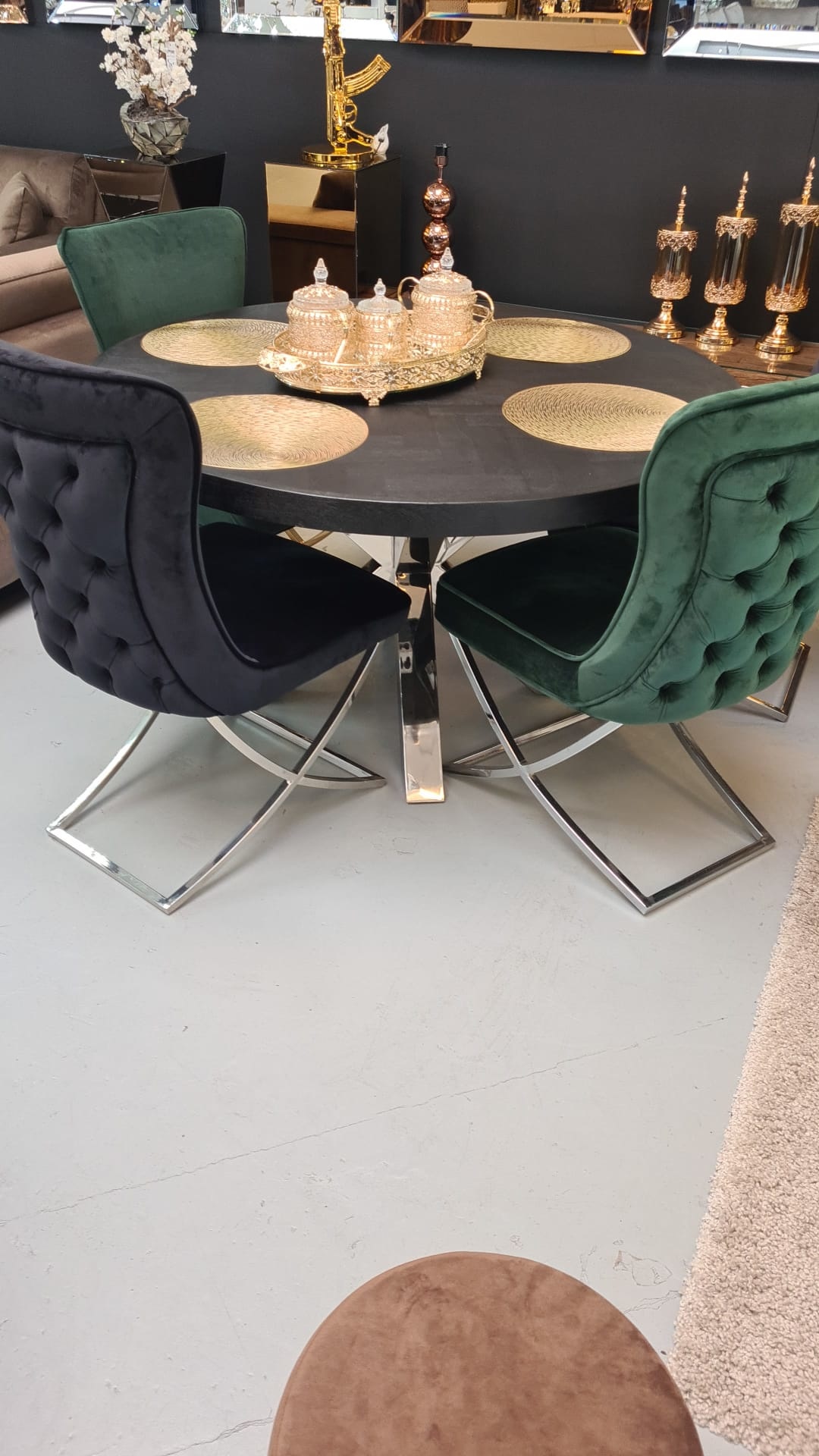 Eettafel- Black Bonita - Visgraat