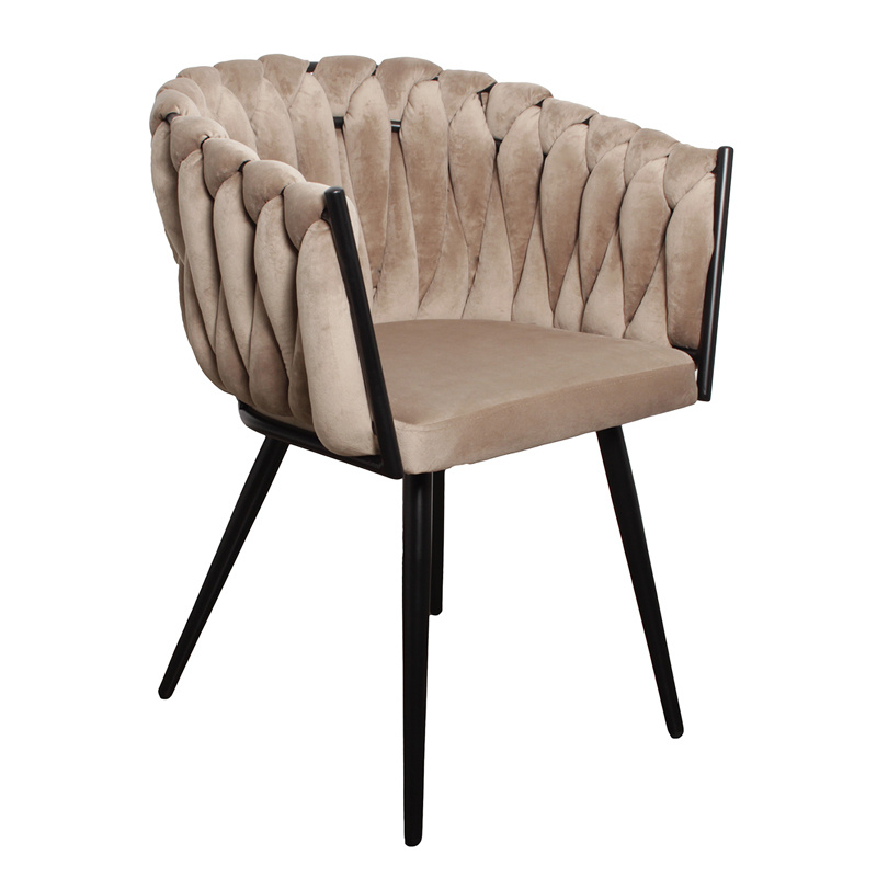 Eetkamerstoel-Wave chair Sand -White
