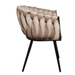 Eetkamerstoel-Wave chair Sand -White