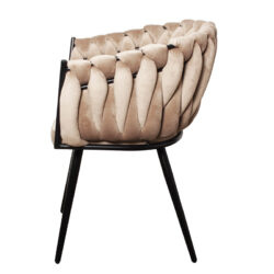 Eetkamerstoel-Wave chair Sand -White