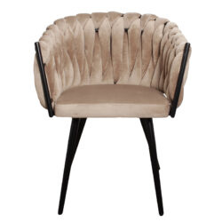 Eetkamerstoel-Wave chair Sand -White