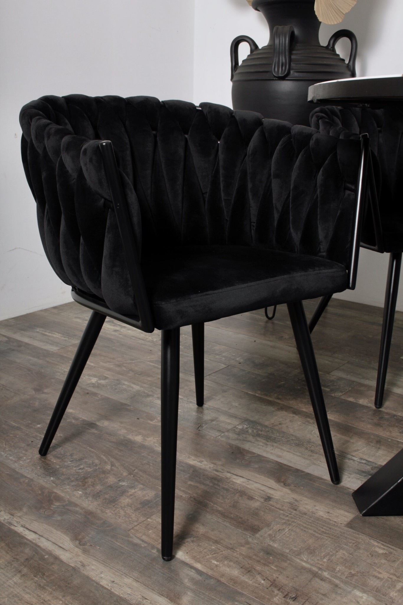 Eetkamerstoel-Wave chair -Black