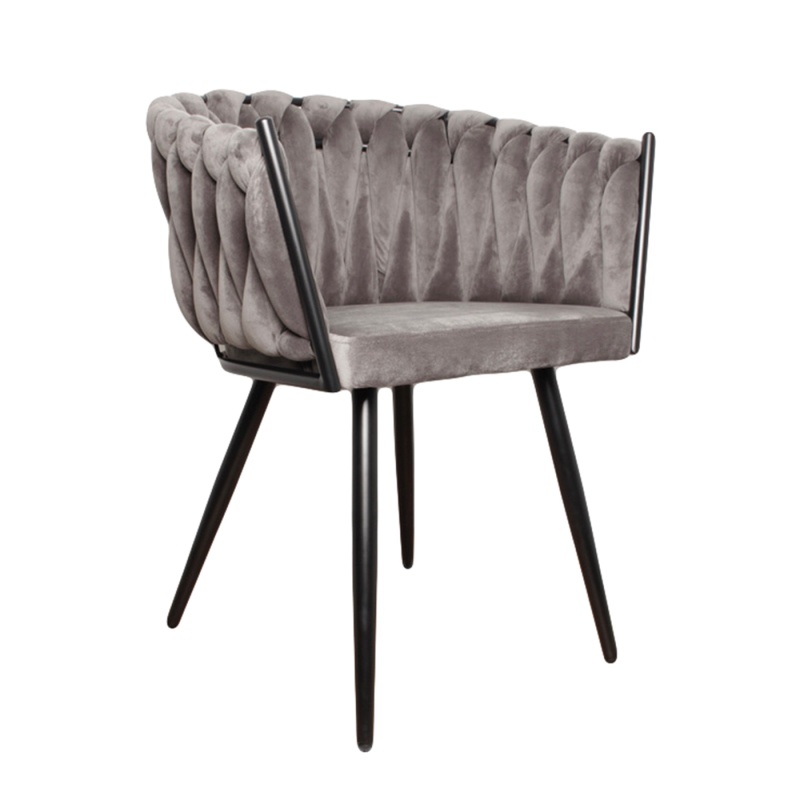 Eetkamerstoel-Wave chair -dark grey