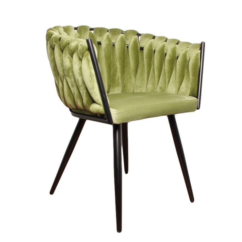 Eetkamerstoel-Wave chair -olive green