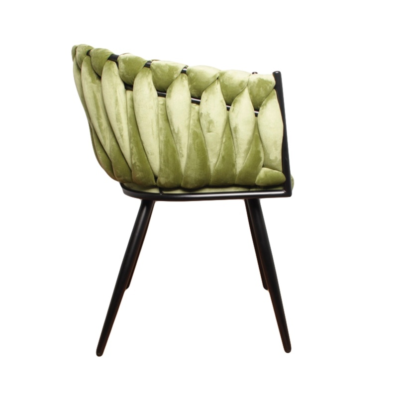 Eetkamerstoel-Wave chair -olive green