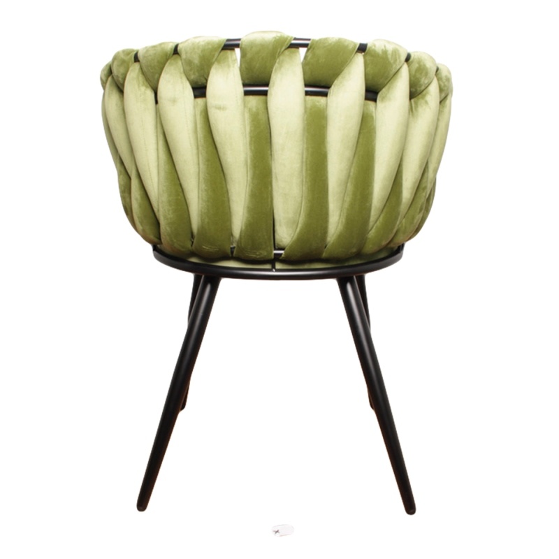 Eetkamerstoel-Wave chair -olive green