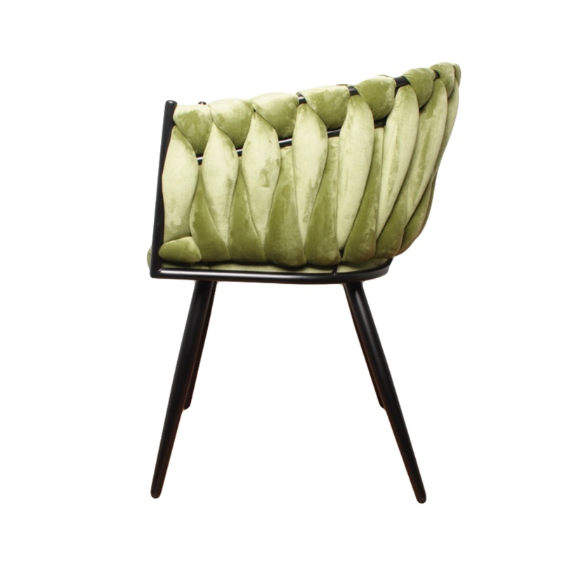 Eetkamerstoel-Wave chair -olive green