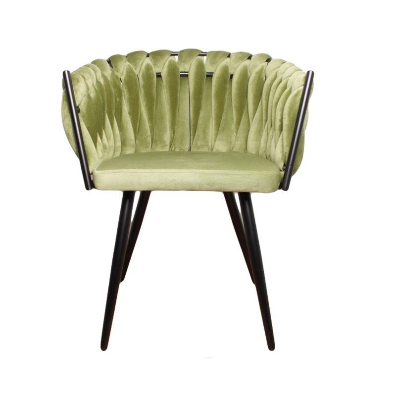 Eetkamerstoel-Wave chair -olive green
