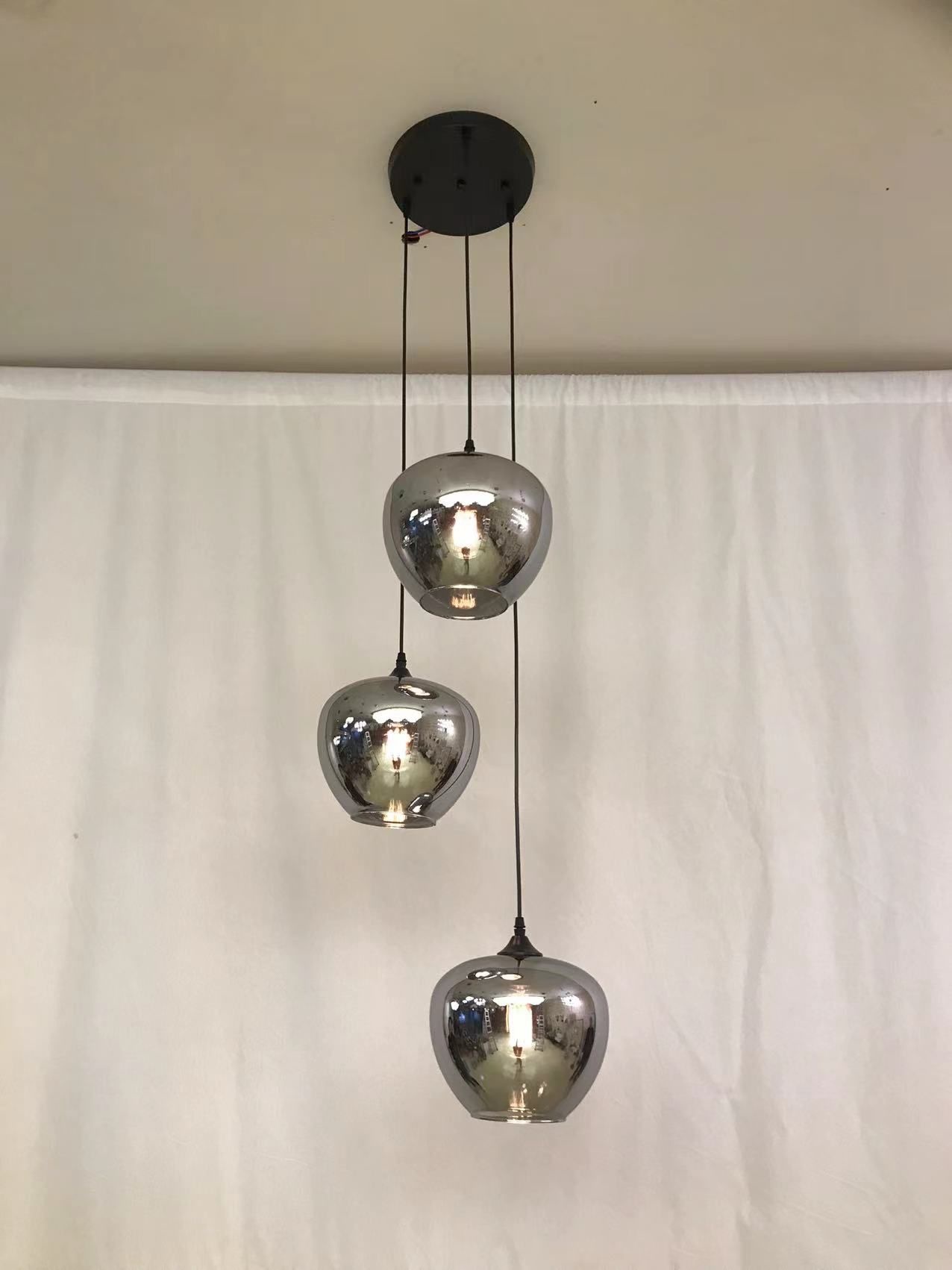 Hanglamp Apples 3 lichts - Smoky Glass (Smoking Glass)