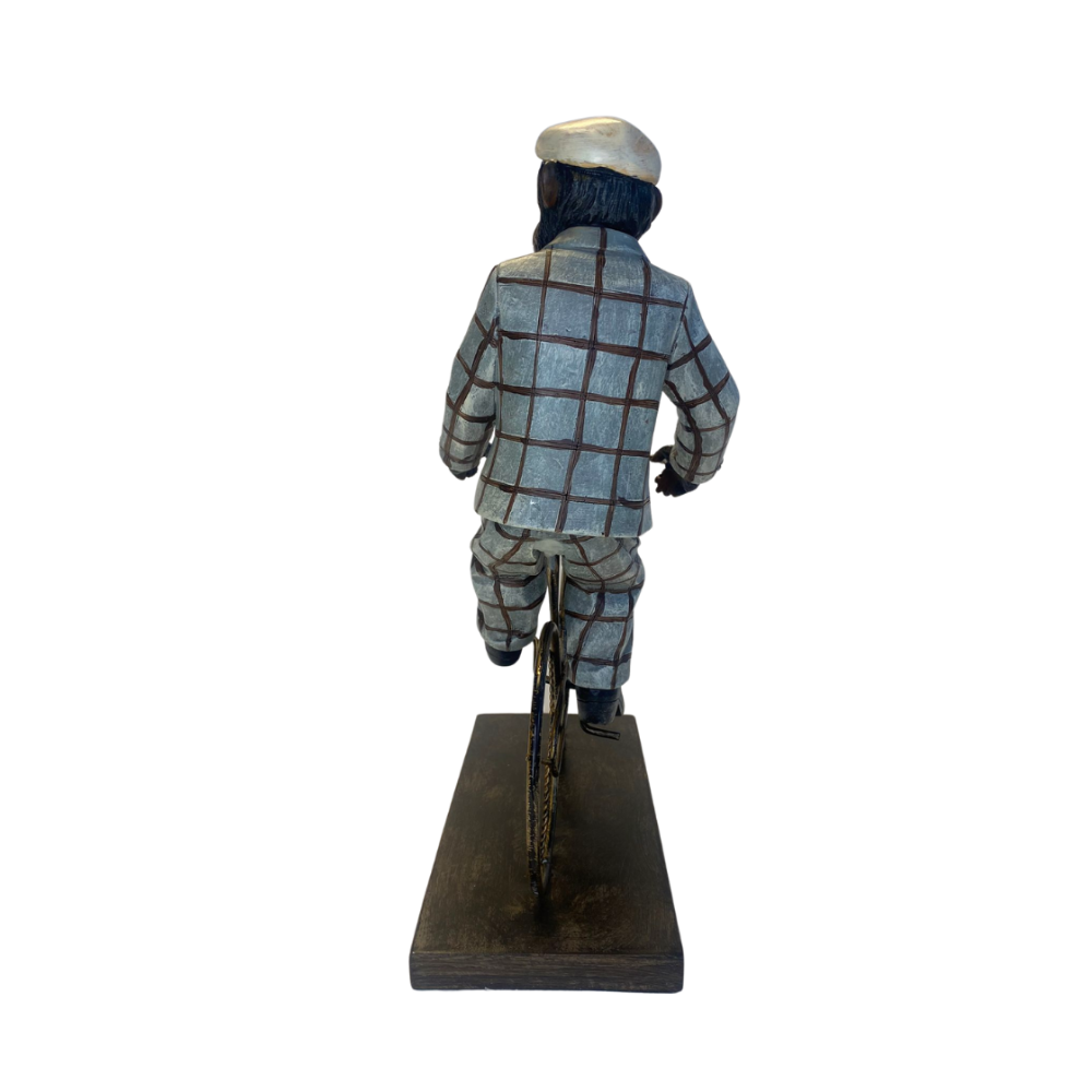 Decorfiguur - Fietsende Aap