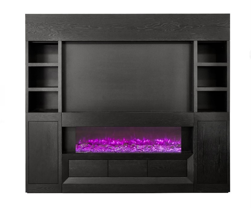 TV-Wandmeubel - Black eiken