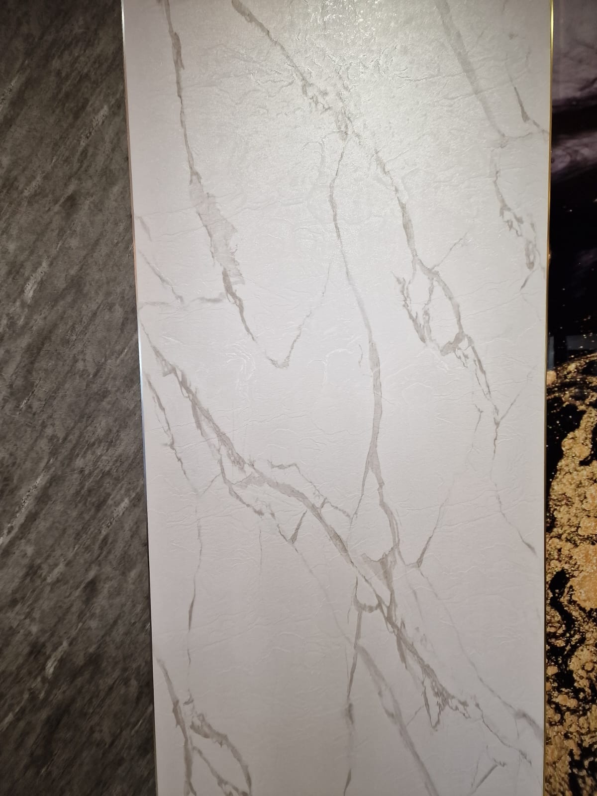 Wandpaneel White Marble 3-D