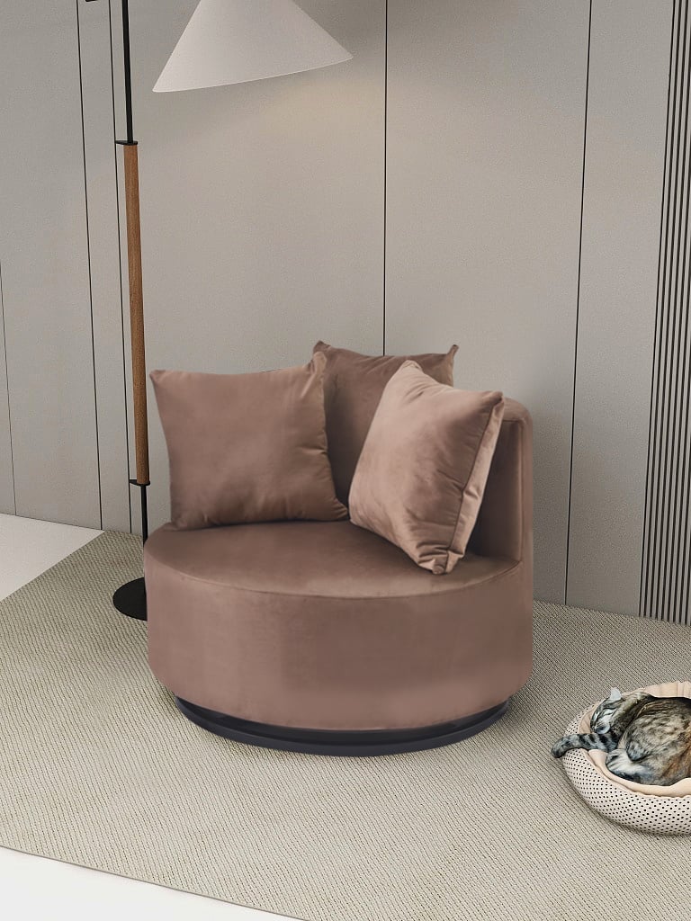 Loveseat Velvet - Bruin