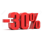 Korting -30% 