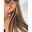 Dora Hoops Blue NATURAL STONE SILVER - STAINLESS STEEL