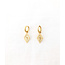 La vie est belle earrings goud - stainless steel