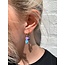 Boucles d'oreilles 'Mon Cheri' or & bleu - acier inoxydable