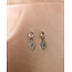 Boucles d'oreilles 'La vie est belle' argent - acier inoxydable