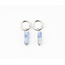 Dora Hoops Blau NATURSTEIN SILBER - EDELSTAHL