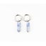 Dora Hoops Blue NATURAL STONE SILVER - STAINLESS STEEL