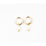 'Perle De Mer' Earrings Gold - Stainless Steel