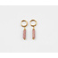 'Olivia' Earrings Old Pink Gold - Stainless Steel
