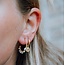 Boucles d'oreilles 'le tournesol' or - acier inoxydable
