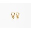 'Simplicité' Earrings Gold Stainless Steel