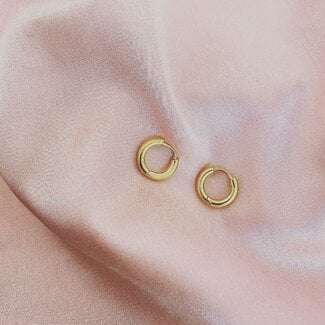 Basic Gold Earrings 1 CM - Stainless Steel