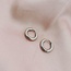 Boucles d'Oreilles Argent Basic 1 CM - Acier Inoxydable