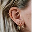 Boucles d'oreilles 'simplicité' or - acier inoxydable