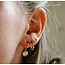 'Java' Hoop Earrings Gold - Stainless Steel