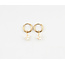 'Zara' Earrings Fresh Water Pearls & Gold - Stainless Steel