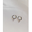 Boucles d'Oreilles Petit Triangle Argent - Acier Inoxydable