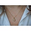 Rose Quartz  Necklace Gold - Stainless Steel