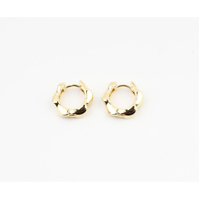 Pendientes de Saint Tropez Gold (chapado en oro)