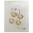 'Fierce' Hoops Gold 1CM (goud verguld)