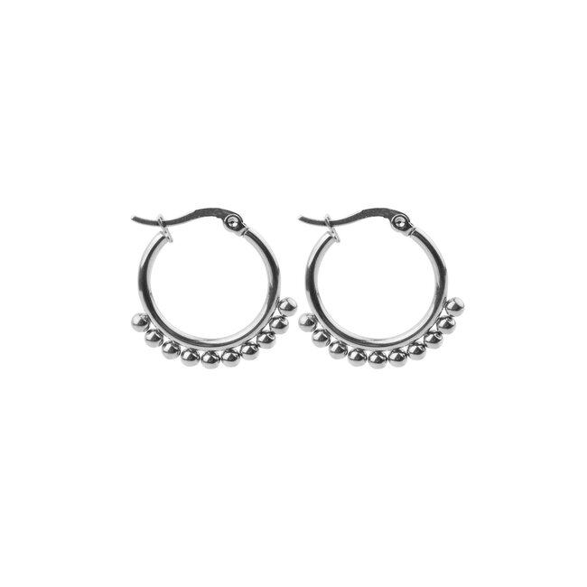 'Floortje' Hoops Silber 1,5 ODER 2 CM - Edelstahl