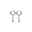 Mon Cheri Earrings Silver & Blue - Stainless Steel