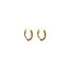 'Fierce' Hoops Gold 1CM (goud verguld)