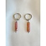 Pendientes de Olivia Old Pink Silver - Acero inoxidable