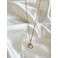 Rose Quartz  Necklace Gold - Stainless Steel