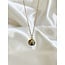 Dalmatian Jasper Necklace Gold - Stainless Steel