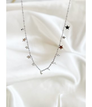 Collana "Little Stars" in acciaio inossidabile d'argento